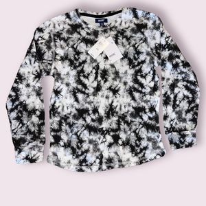 Univibe Tie-dye Thermal Long Sleeve Waffle Top Size Boys Medium